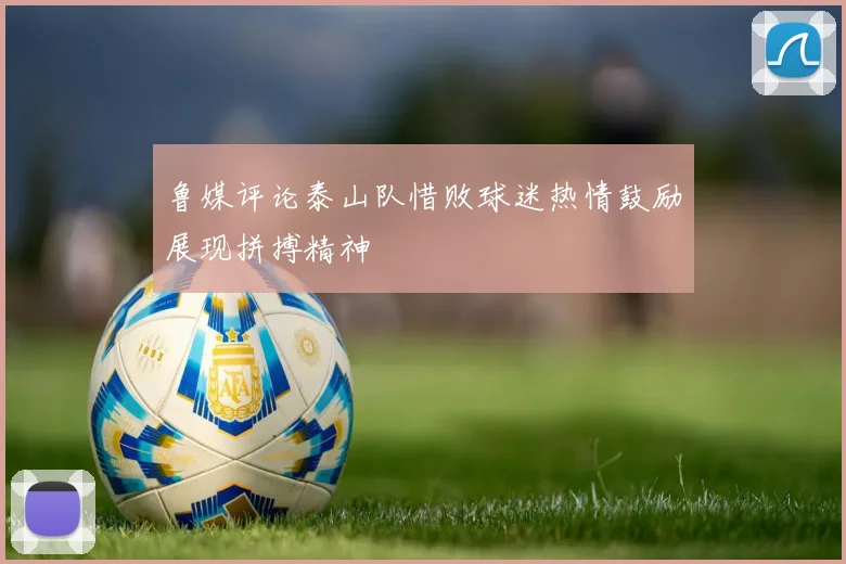 鲁媒评论泰山队惜败球迷热情鼓励展现拼搏精神